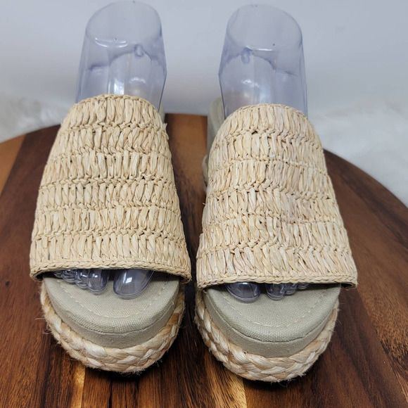 Torgeis Neith Wedge Espadrille 3" Heel Sandals Summer Casual Women's 8 - Picture 2 of 8